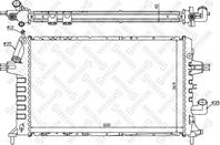 10-25267-SX_радиатор системы охлаждения! Opel Ast