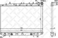 10-25045-sx радиатор системы охлаждения nissan primera 1.6/2.0 90-96