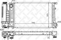 10-25054-SX_радиатор системы охлаждения! без AC B