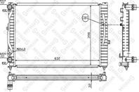 10-25021-sx_радиатор системы охлаждения! vw passa