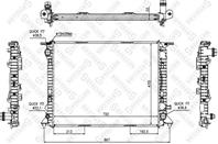 10-25520-sx_радиатор системы охлаждения! мкпп aud