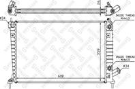 10-26663-SX_радиатор системы охлаждения! АКПП SAAB 9-5 2.0-2.3i 16V 05>