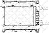 10-25092-sx радиатор системы охлаждения mb w210 4.2-5.0/3.0d 95