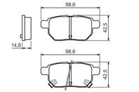 Колодки тормозные дисковые 0986494328 от компании BOSCH