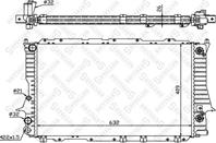 10-25079-sx_радиатор системы охлаждения! акпп aud