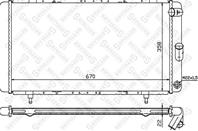 10-25233-sx радиатор системы охлаждения renault r21 1.7-2.1td 84