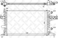 10-25137-sx радиатор системы охлаждения opel corsa 1.0/1.2 00