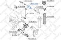 14-71021-SX_пыльник рейки рулевой! Mazda 3 03&gt