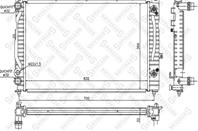 10-25063-SX_радиатор системы охлаждения! Audi A4/