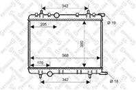 10-25352-sx_радиатор системы охлаждения! peugeot