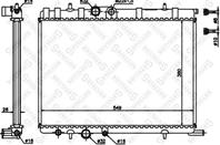 10-25354-sx радиатор системы охлаждения citroen c4  peugeot 307 1.4 03
