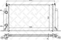 10-25758-SX_радиатор системы охлаждения! Fiat Stilo 1.8/2.4/1.9JTD/D 01>