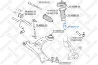 11-98042-SX_отбойник амортизатора переднего! Toyota Corolla CDE120/ZZ12 01&gt/Avensis T25 03&gt