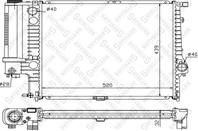 10-25024-sx радиатор системы охлаждения bmw e34 1.8i-2.5i 88