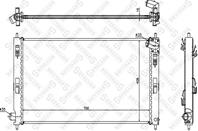 10-25349-sx радиатор системы охлаждения mitsubishi lancer 1.5-2.0i 16v/2.0did 07