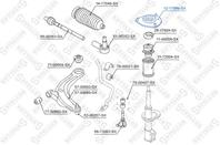 12-17069-SX_опора амортизатора переднего! Mitsubishi Outlander 2.4 02&gt