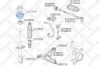 12-17164-SX_опора амортизатора переднего! Honda Jazz II GD 1.2-1.4 02&gt