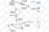 12-17333-sx опора амортизатора переднего toyota cami j100e/j102e/j122e 1999-2005