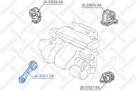 25-37011-SX_подушка ДВС передняя! Honda Accord CC/CE/CF 1.8i-2.3i 93-98