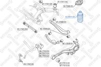 11-17011-sx_пыльник амортизатора заднего! subaru legacy 98>