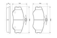 Колодки тормозные дисковые передние 0986424368 от фирмы BOSCH