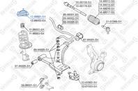 12-98001-sx опора амортизатора переднего toyota corolla ee90/ae92 87-92