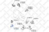 25-19667-sx подушка двигателя передняяnissan primera p11 96-01