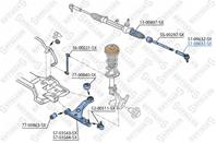 51-00633-sx наконечник рулевой правый opel corsa  fiat punto 06