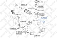 51-00100-sx_наконечник рулевой! lexus rx300/330/3