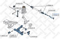 51-00279-sx наконечник рулевой левый vw sharan 95