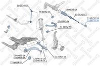 51-00752-sx наконечник рулевой правыйbmw f10/f07/f11/f12/f13/f01/f02/f03/f04 08