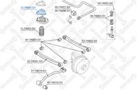 12-74002-sx опора амортизатора заднего nissan sunny n14 90-95/ 100nx 90-94