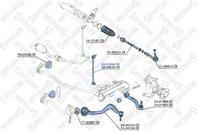 56-03069-sx тяга стабилизатора переднего левая bmw e65/e66 all 01