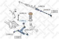 77-00840-sx сайлентблок рычага переднего наружный opel corsa d 1.0-1.6/1.3-1.7cdti 06