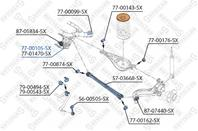 77-00105-SX_сайлентблок зад. балки пер. п.! BMW E46/Z4 all 98&gt