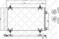 10-45222-sx_радиатор кондиционера! с осушит. citr