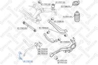 56-17007-SX_тяга стабилизатора заднего! Subaru Le