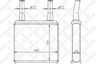 10-35113-SX_радиатор печки! Hyundai Excel II/Pony II/III all 86-95