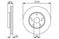 Диск торм.TOYOTA AURIS NRE15_  ZZE15_  ADE15_  ZRE15_  NDE15_ 10/06=&gt