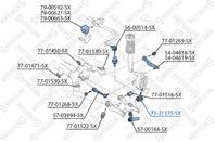 71-31375-sx сайлентблок рычага плав. bmw е38/e39/e65/x5/z8 all 94