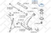 12-73007-SX_опора амортизатора переднего! VIN: &lt439639 Daewoo Lanos 97&gt