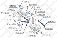77-00745-sx сайлентблок зад. балки нижн. bmw e81/e87 04/e90/e91/e92 05