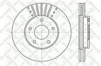 6020-2256V-SX_диск тормозной передний! Nissan Almera/Primera 1.6-2.0/2.2D 00&gt