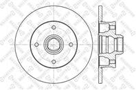 6020-9935-sx_диск тормозной задний! vw golf/passa