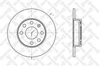 6020-3605-sx диск тормозной передний opel corsa/kadett 1.0-1.4 &lt93