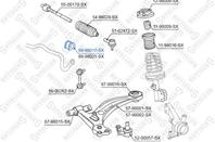 89-98017-sx втулка стабилизатора переднего центральная toyota camry sxv10 91-94