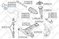 89-98126-sx втулка стабилизатора переднего центральная d19 toyota yaris scp10 1.0 16v 99-05