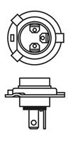 Лампа H4 ECO TRUCK 24V 75/70W P43t 1987302862