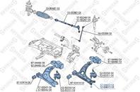 57-04612-sx рычаг левый без шар.опоры audi a3  vw golf all 03