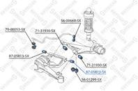 87-05813-sx_сайлентблок зад балки! bmw 7 e32/5 e3